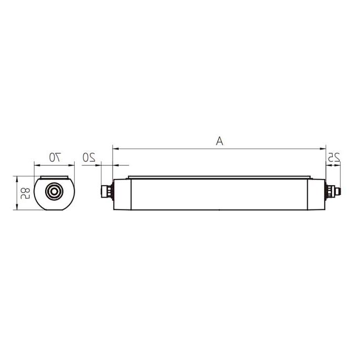 功率20W、尺寸A=790 mm x 70 mm、MQAL-30-LDD、A70341